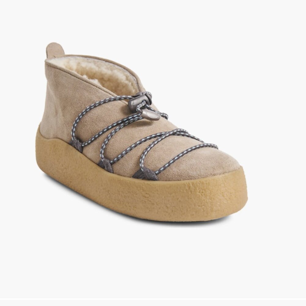 NEW Free People Snowdrop Micro Mukluk Bootsbootie shearling 4J2